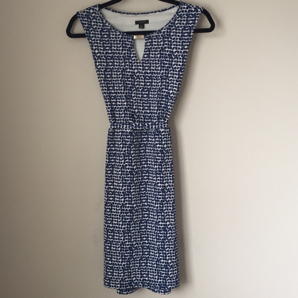 Ann Taylor Blue and White pattern dress